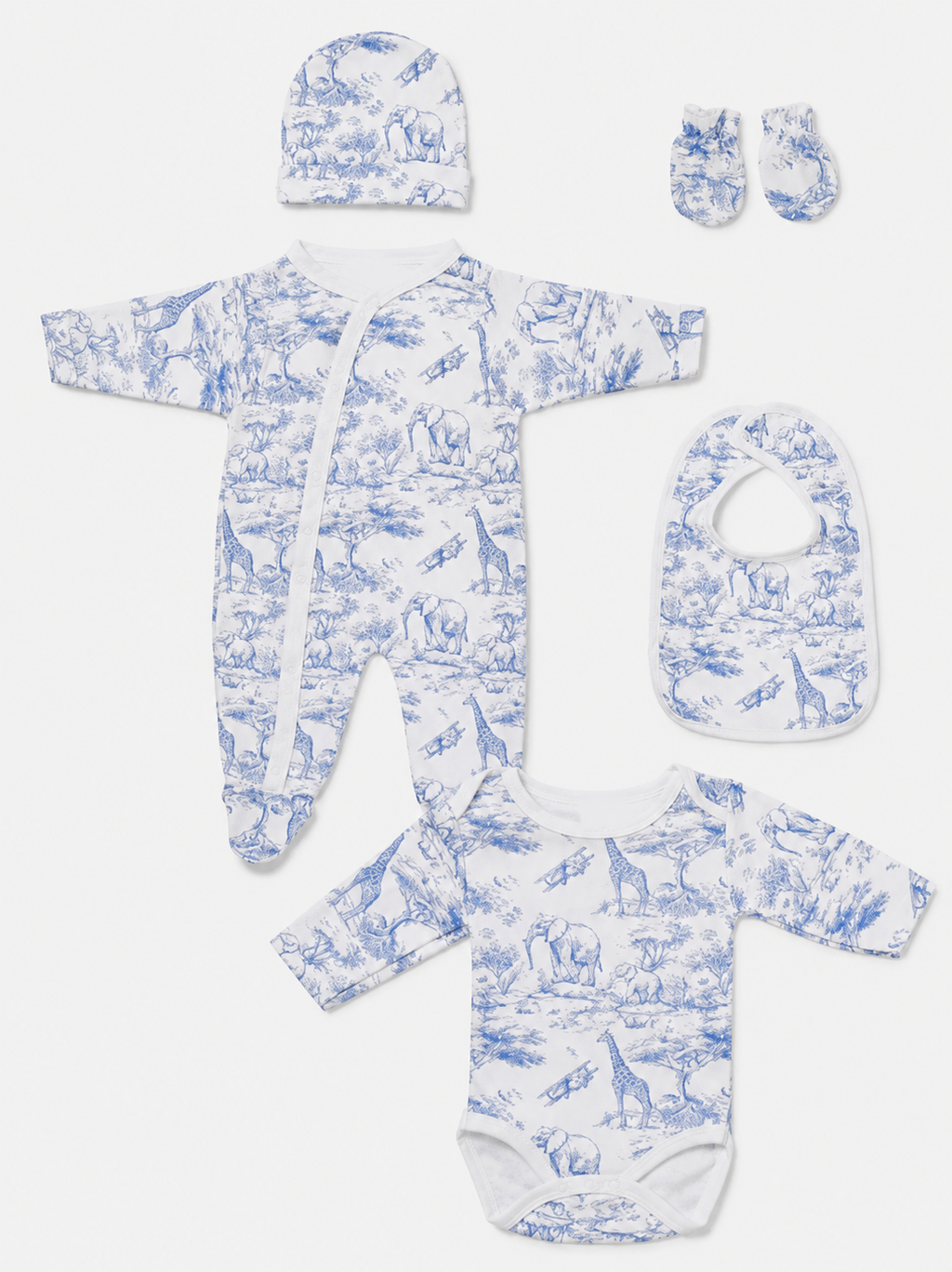 Set Nascita Safari - 5 pezzi 0-3m