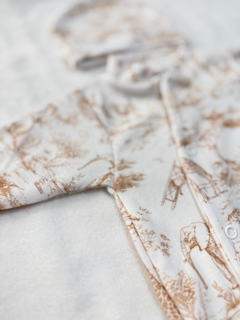 Set Nascita Cotone Safari Beige - 3 pezzi 0-3m