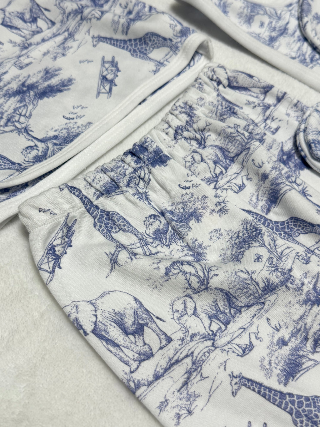 Set Nascita Cotone Safari Blue - 5 pezzi 0-3m